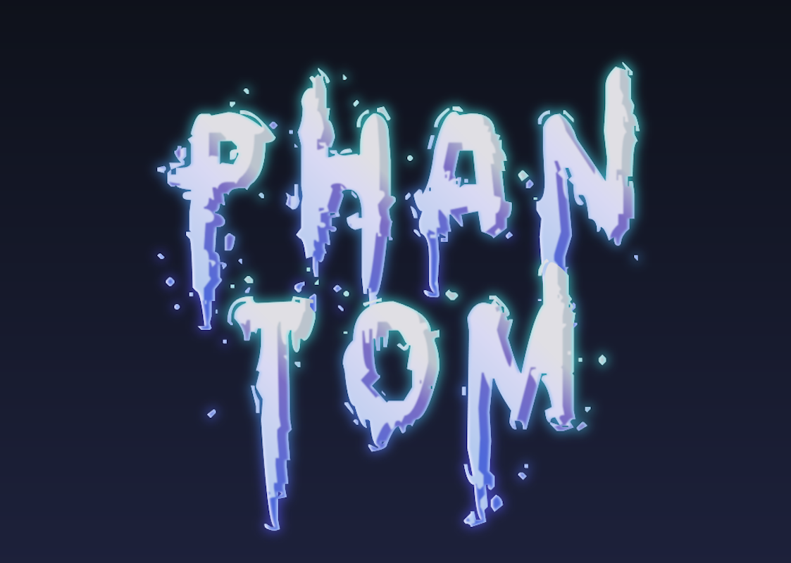 'Phantom' - Textured 3D Text in 'Neon' Style