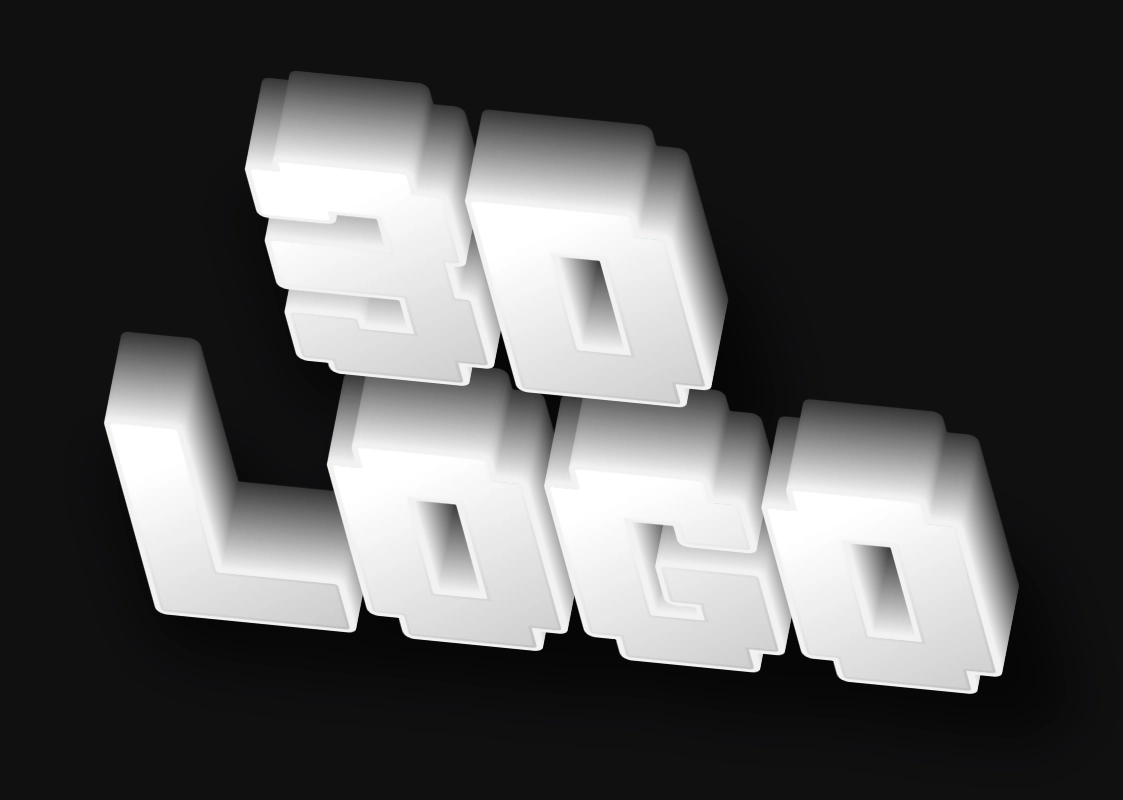 Monochrome 3D inscription