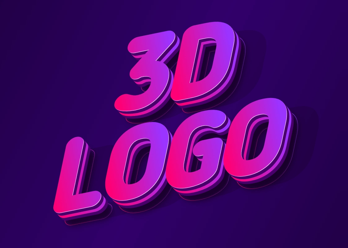 Gradient 3D text with a beautiful effect