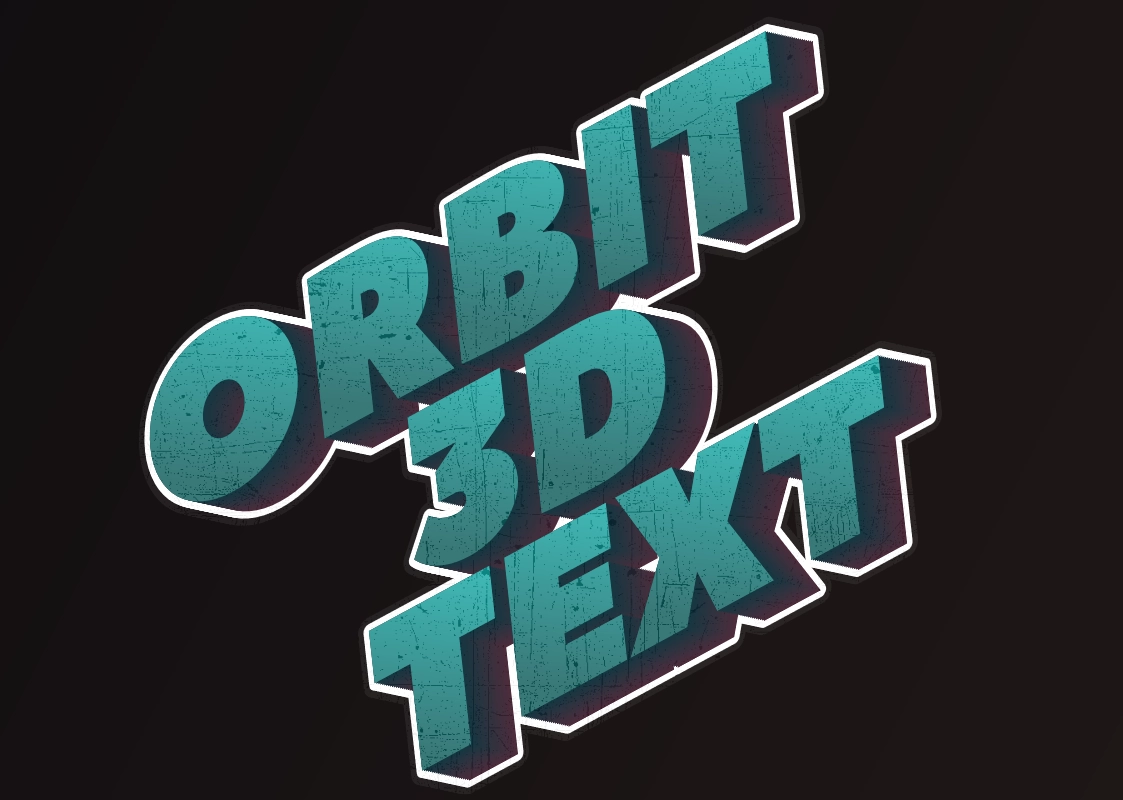 Beautiful 3D text sticker inscription in comic style