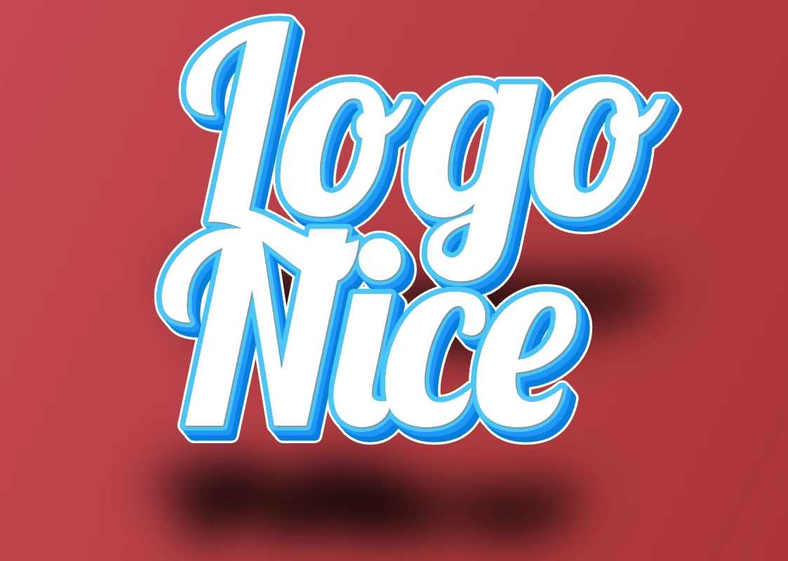 3D text with a beautiful font