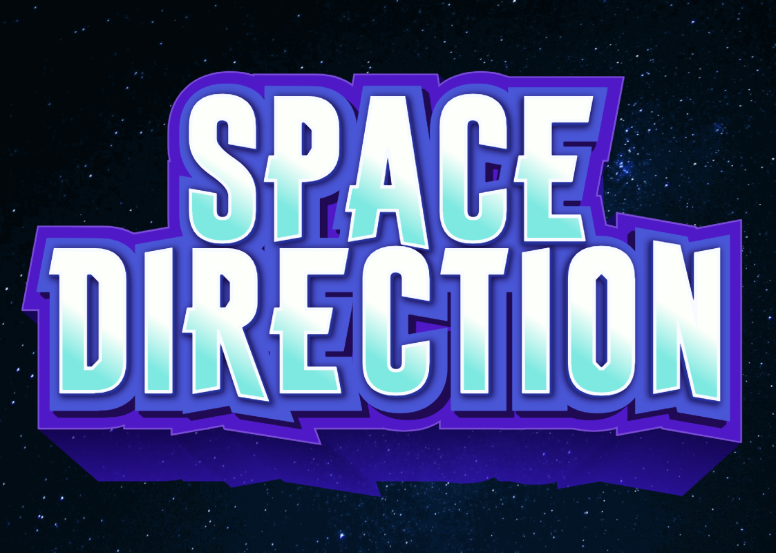 3D text effect 'Space Direction'