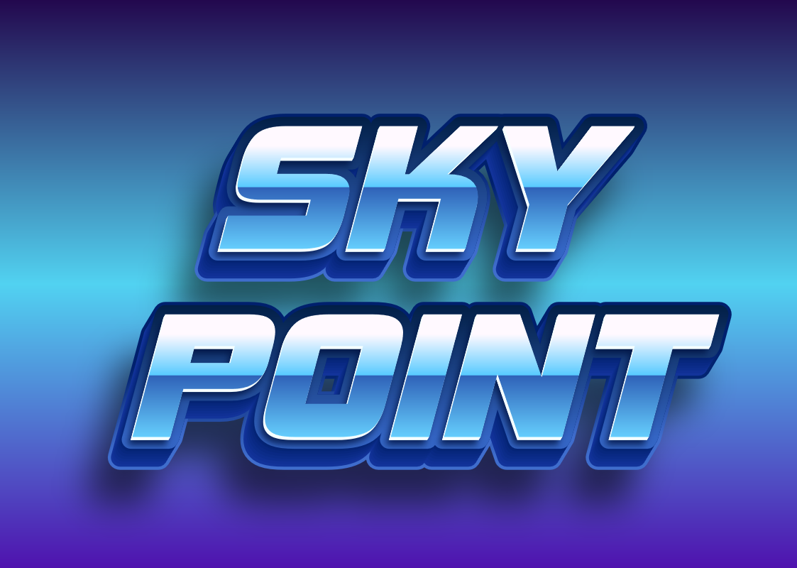 3D Text with Chrome Effect