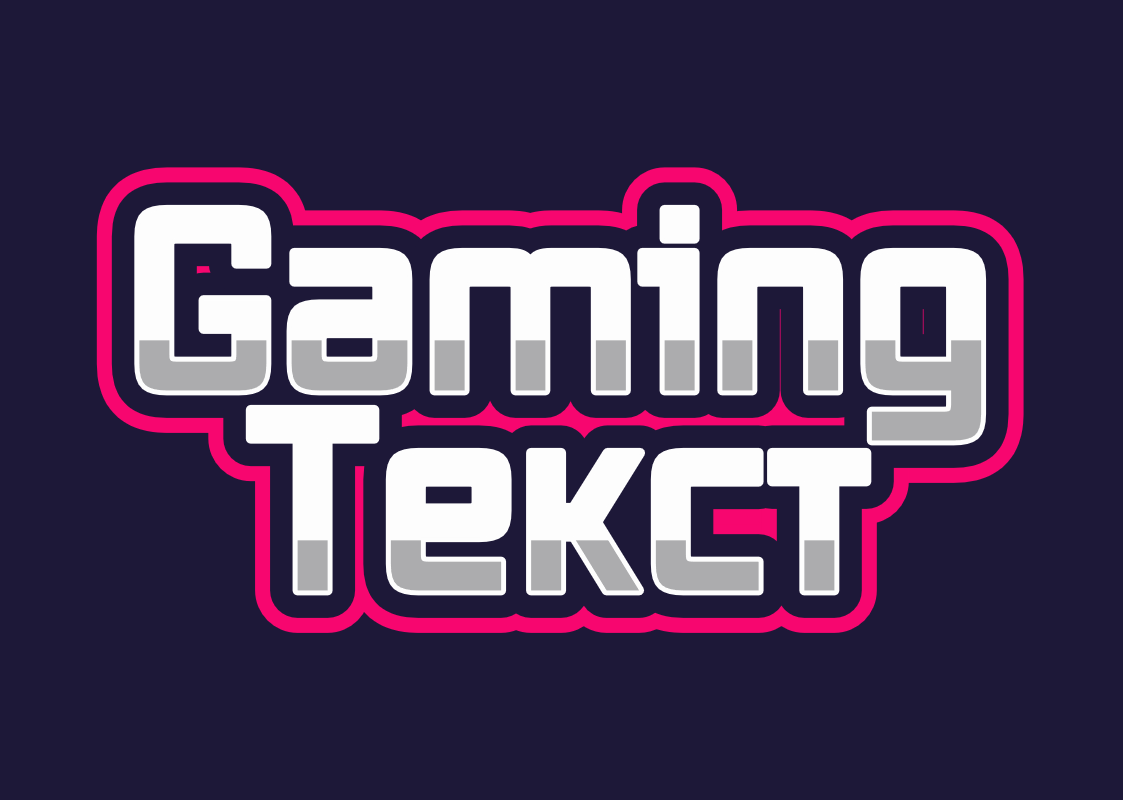 Font for a Gaming Logo with a Bright Outline