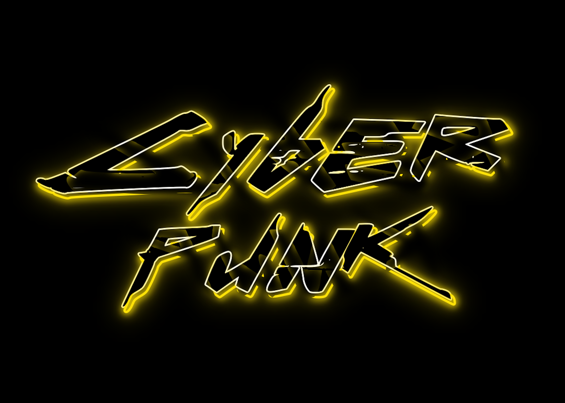 Cyberpunk Neon Text: Light Up the Night