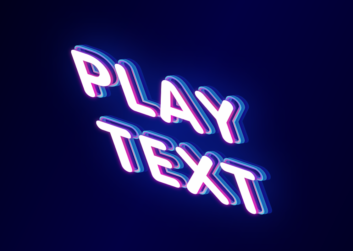 Retro-Futuristic 3D Text: Go Back to the 80s!