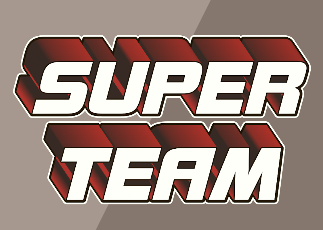 'Super Team' Text Effect: Power and Unity
