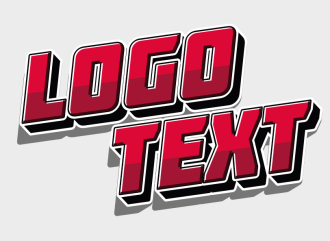 Logo in the style of an action-packed sports: aggressive 3D text