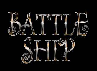 Unique steampunk style lettering with the BattleShip font