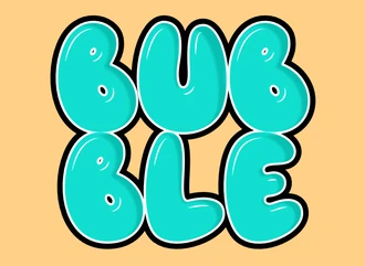 Bubbel Logo Maker with Beautiful Cool Font.