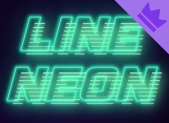 Cool neon lettering with a beautiful glow effect for channel header or video preview, group design, social networks and advertising