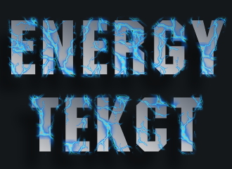 Make text in the energy style