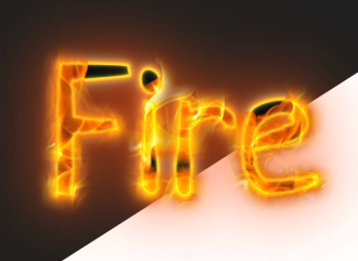 Fire text logo.