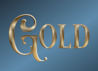 Beautiful lettering - Gold font for your logo
