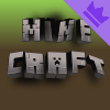 Make a 3d inscription in the style of Minecraft, text from Minecraft font with 3D effect