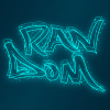 Make a neon logo in the style of glowing particles