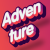 3D logo in adventure style