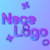 Designer 3D bright logos inscriptions