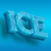 Make an inscription from ice letters