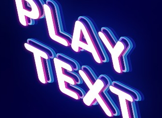 Font with game play effect
