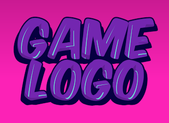 Beautiful lettering for game logo