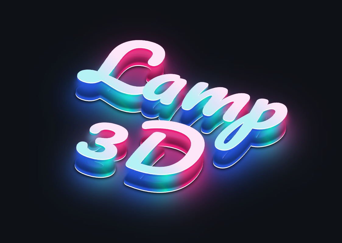 Neon Dreams: Add a glowing 3D effect to your text!