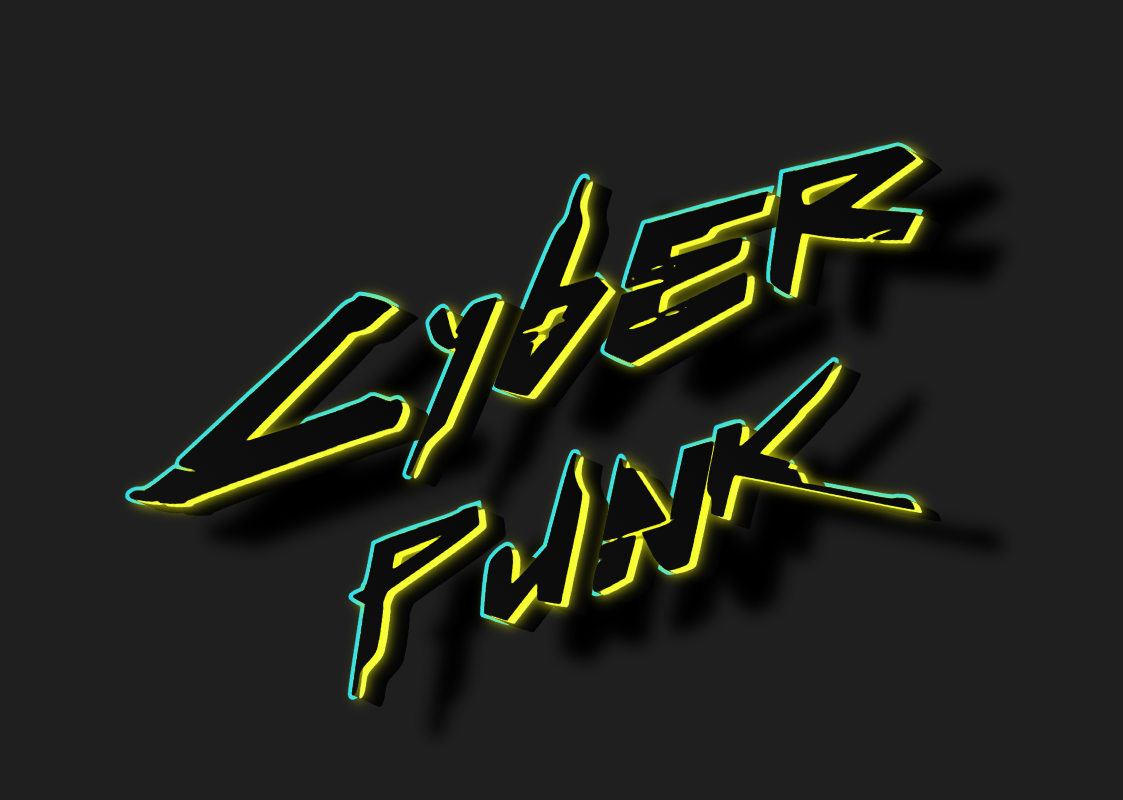 Cyberpunk effect for text: bring your projects to life with a futuristic style!